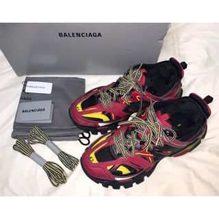 バレンシアガ(BALENCIAGA)のBALENCIAGA バレンシアガ track トラック レッド サイズ43(スニーカー)
