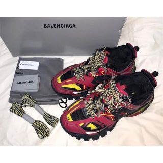 バレンシアガ(Balenciaga)のBALENCIAGA バレンシアガ track トラック レッド サイズ43(スニーカー)