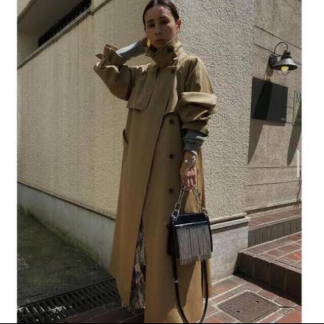Ameri VINTAGE - MINIMAL FLARE LONG TRENCH COATの通販 by 1989's