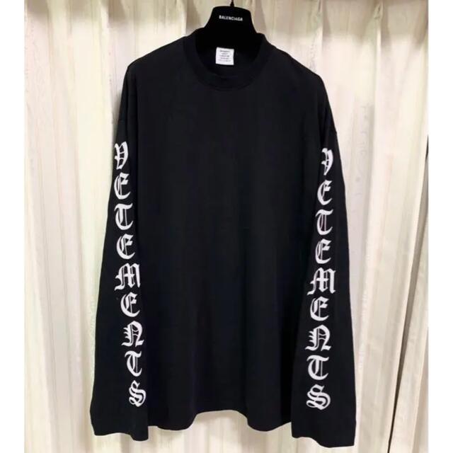 RAF SIMONS VETEMENTS ヴェトモン 21AW 袖ロゴ ロンT ロングスリーブの通販 by りりー's  shop｜ラフシモンズならラクマ