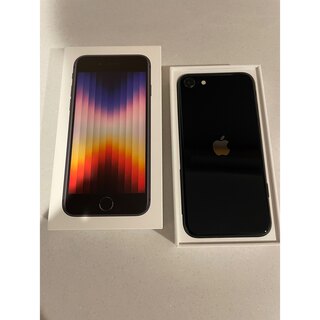 アイフォーン(iPhone)のアップル iPhoneSE 第3世代 64GB ミッドナイト SE3(スマートフォン本体)