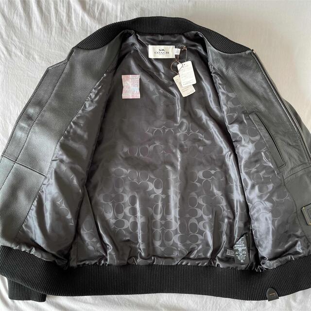 COACH 本革 レザージャケット LEATHER BOMBER 革ジャン M
