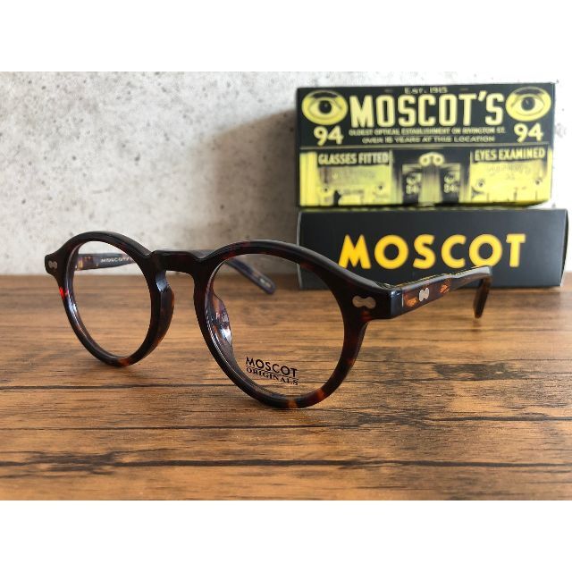 MOSCOT MILTZEN 46 TORTOIS 度なしクリア・カラー付き