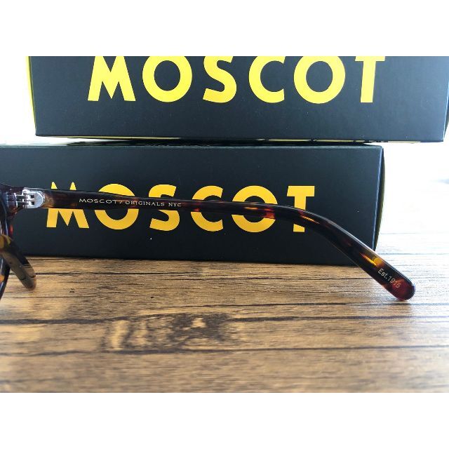 MOSCOT MILTZEN 46 BLACK 度なしクリア・カラー付き