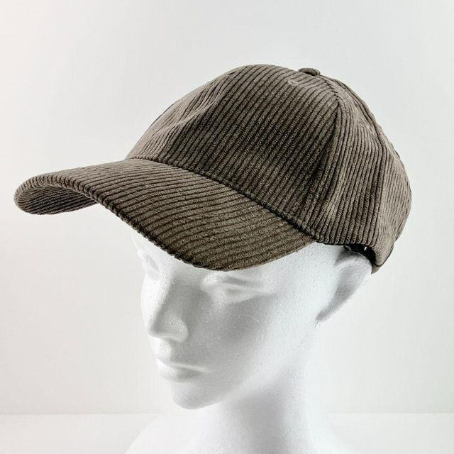 新品 未使用 帽子 キャップ コーデュロイ かわいい ユニセックス モカ 茶色 レディースの帽子(ハット)の商品写真