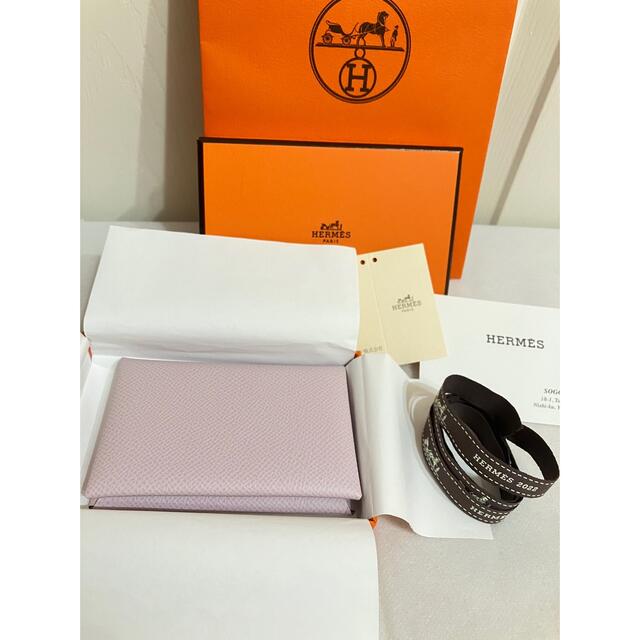 国内百貨店購入☆2022年新色モーヴペール☆エルメスHERMES カルヴィ