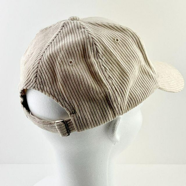 新品 未使用 帽子 キャップ コーデュロイ かわいい ユニセックス アイボリー レディースの帽子(キャップ)の商品写真