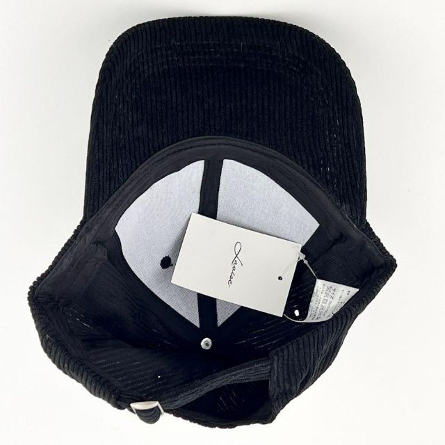 新品 未使用 帽子 キャップ コーデュロイ かわいい ユニセックス 黒 ブラック レディースの帽子(キャップ)の商品写真