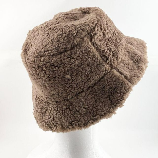 新品 未使用 帽子 バケットハット ボア トレンド かわいい ユニセックス モカ レディースの帽子(ハット)の商品写真
