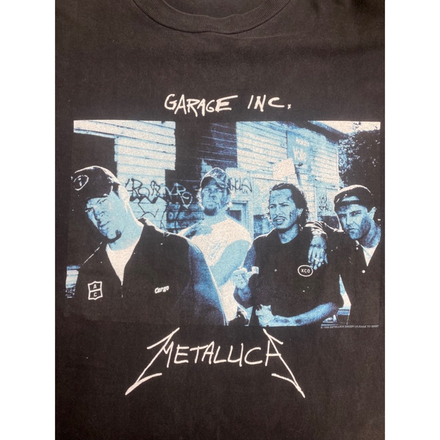 90'S METALLICA Tシャツ　ヴィンテージ　サイズXL ブラック メンズのトップス(Tシャツ/カットソー(半袖/袖なし))の商品写真