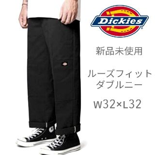 ディッキーズ(Dickies)の新品未使用 ディッキーズ USモデル ダブルニー BK W32×L32 ブラック(ワークパンツ/カーゴパンツ)