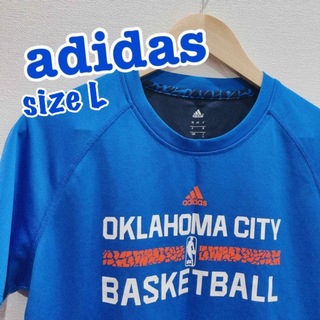 アディダス(adidas)のadidas アディダス　バスケット　NBA Tシャツ　L ブルー(Tシャツ/カットソー(半袖/袖なし))