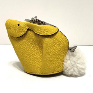 ロエベ(LOEWE)のロエベ コインケース - イエロー×白(コインケース)