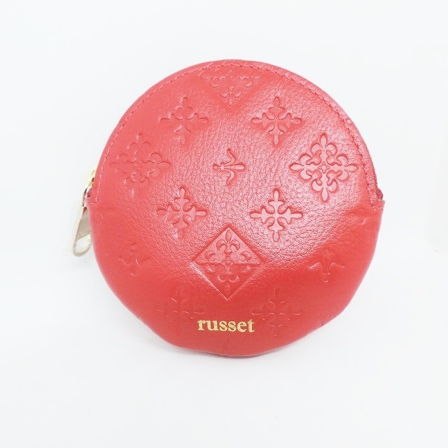 Russet(ラシット)のラシット コインケース美品  レッド レザー レディースのファッション小物(コインケース)の商品写真