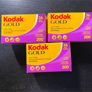 フィルム3本セット！Kodak gold200 ゴールド200 36枚撮り の通販 by