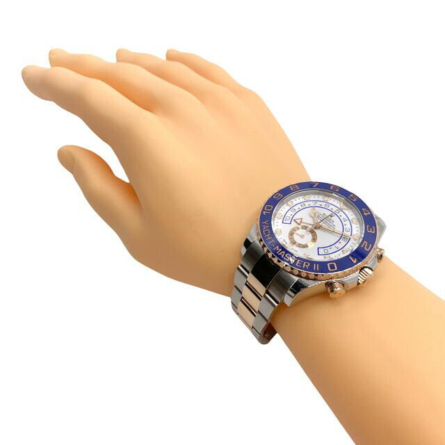 ROLEX(ロレックス)のROLEX ロレックス 腕時計 ヨットマスター2 ランダム番 コンビ 18金 ピンクゴールド 白文字盤 AT 116681 自動巻き ステンレススチール  K18PG   メンズ ギフト【中古品】 メンズの時計(腕時計(アナログ))の商品写真