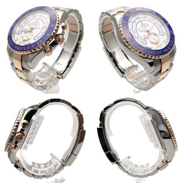 ROLEX(ロレックス)のROLEX ロレックス 腕時計 ヨットマスター2 ランダム番 コンビ 18金 ピンクゴールド 白文字盤 AT 116681 自動巻き ステンレススチール  K18PG   メンズ ギフト【中古品】 メンズの時計(腕時計(アナログ))の商品写真