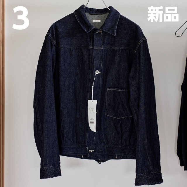 COMOLI 新品 3 22aw コモリcomoli デニムジャケット ネイビー