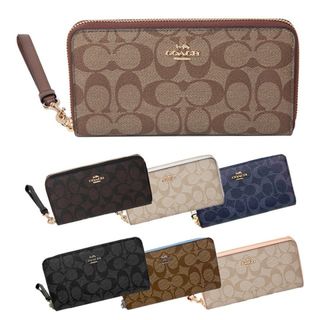 コーチ(COACH)のコーチ COACH 長財布 シグネチャー ストラップ付き c4452(財布)