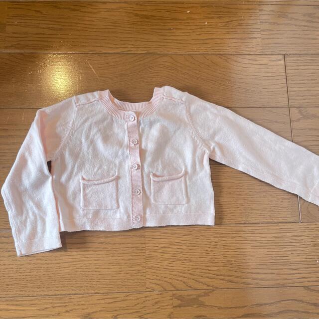 babyGAP(ベビーギャップ)のベビーギャップ　カーディガン　ボレロカーディガン　90 キッズ/ベビー/マタニティのキッズ服女の子用(90cm~)(カーディガン)の商品写真