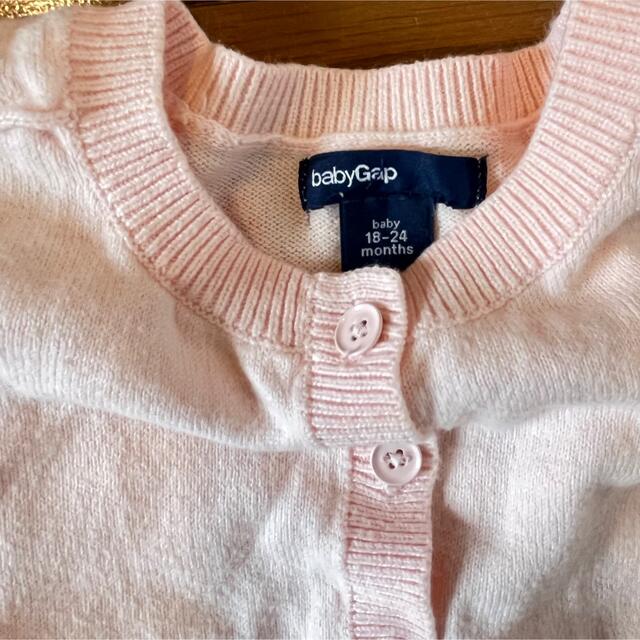 babyGAP(ベビーギャップ)のベビーギャップ　カーディガン　ボレロカーディガン　90 キッズ/ベビー/マタニティのキッズ服女の子用(90cm~)(カーディガン)の商品写真