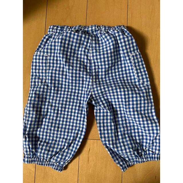 PETIT BATEAU(プチバトー)の値下げしました↓プチバトー　ギンガムチェック　パンツ キッズ/ベビー/マタニティのベビー服(~85cm)(パンツ)の商品写真