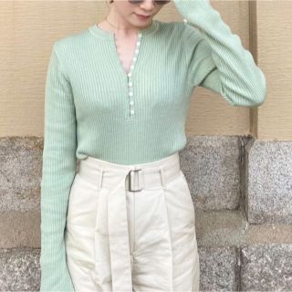 マウジー(moussy)の2WAY SKIPPER KNIT トップス(ニット/セーター)