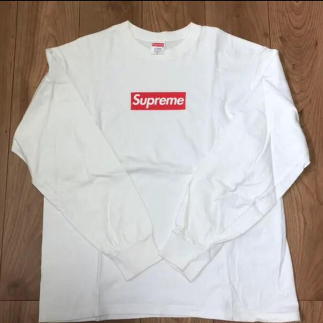 シュプリーム ボックスロゴ ロンT supreme box logo M 話題の行列