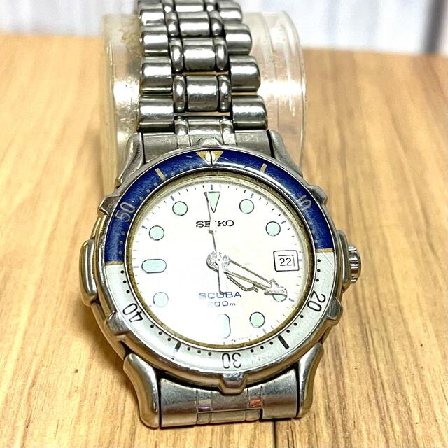 メンズSEIKO SCUBA スキューバ 200m防水【5H25-6050】 - 腕時計(アナログ)