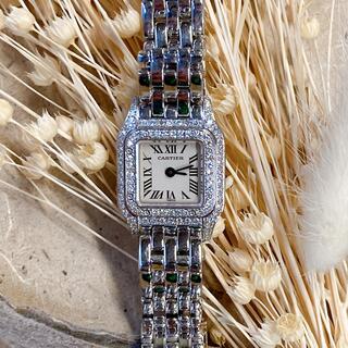 カルティエ(Cartier)のココ様　カルティエ ミニパンテール  K18ホワイトゴールド×ダイヤモンド(腕時計)