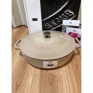 ストウブ(STAUB)のmao様専用！ストウブ　ブレイザーソテーパン　28cm リネン(鍋/フライパン)