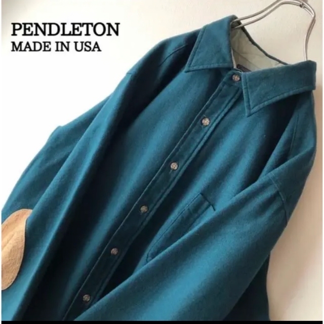 Pendleton 70'sウールシャツ エルボーパッチ