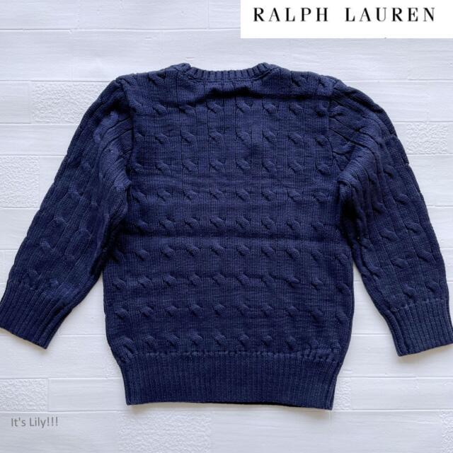 Ralph Lauren(ラルフローレン)の4t110cm 定番　ccセーター　紺　ラルフローレン セーター ニット キッズ/ベビー/マタニティのキッズ服男の子用(90cm~)(ニット)の商品写真