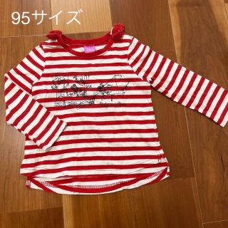 ディズニー(Disney)の95サイズ　ボーダー　ディズニーロンT(Tシャツ/カットソー)