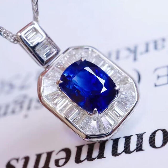 18%OFF】 天然 ロイヤルブルーサファイア ダイヤ ペンダントトップ1ct