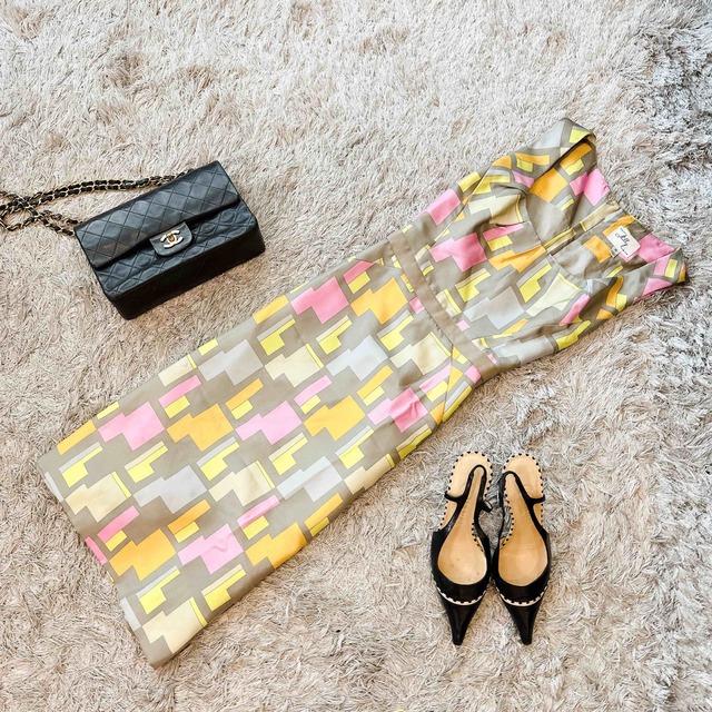 極美品 MILLY ミリー 美ラインペンシルワンピース 0