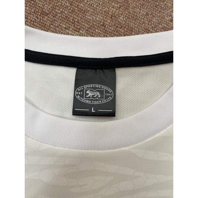ミツワタイガー　Tシャツ　野球　サイズL 白 スポーツ/アウトドアの野球(ウェア)の商品写真