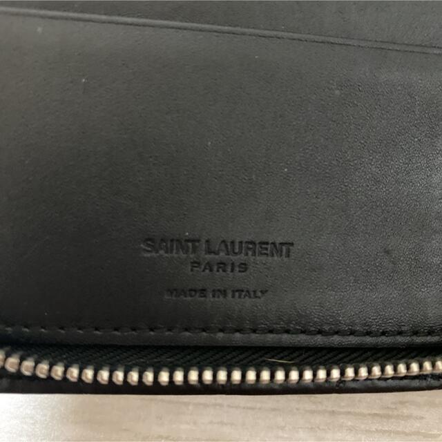 Saint Laurent(サンローラン)のSAINT LAURENT サンローラン クロコ ラウンドファスナー 長財布 メンズのファッション小物(長財布)の商品写真