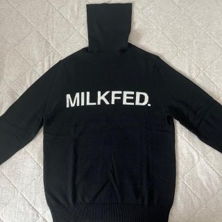 ミルクフェド(MILKFED.)のMILKFED. タートルネック（黒）(ニット/セーター)