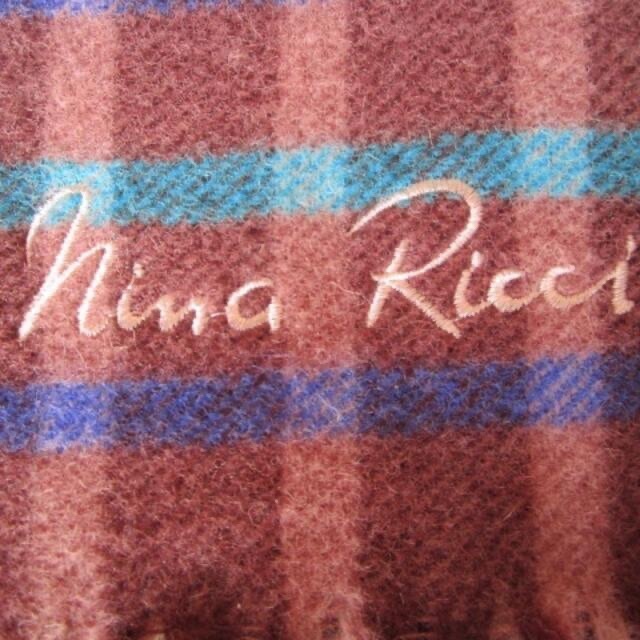 NINA RICCI(ニナリッチ)のNINA RICCI ニナリッチ♪ブラウン系ひざ掛け♪70╳130cm レディースのファッション小物(ストール/パシュミナ)の商品写真