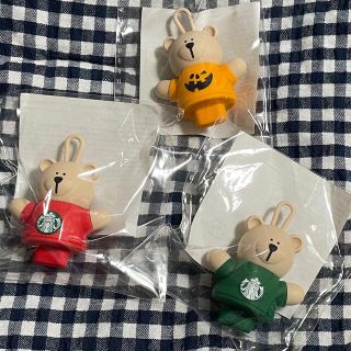 スターバックスコーヒー(Starbucks Coffee)のスターバックス ドリンクホール キャップ ベアリスタ 3個 ハロウィン ホリデー(キャラクターグッズ)