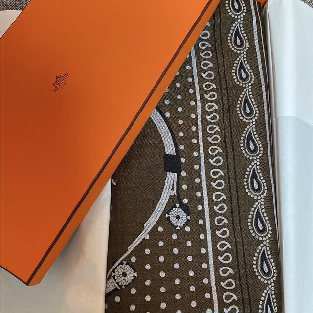 即納&大特価】 Hermes - エルメス希少!バンダナカシシル☆カーキ140