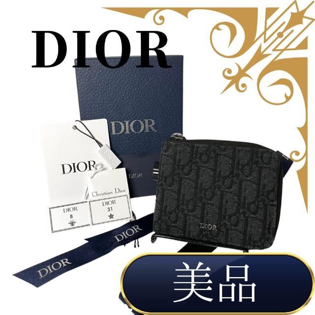 Dior - ディオール キャンバス オブリーク ラウンドファスナー 折り財布の通販 by 【BS shop】フォロー割☆箱ナシ割｜ディオール