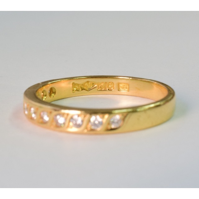SEIKO(セイコー)のK18 ダイヤ　リング　ツバメマーク　セイコージュエリー レディースのアクセサリー(リング(指輪))の商品写真