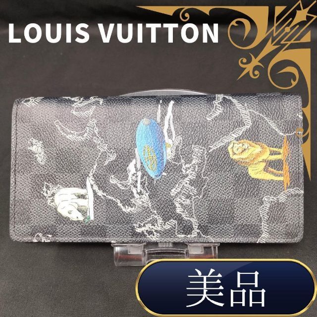 国産】 ルイヴィトン - VUITTON LOUIS ダミエグラフィット 長財布