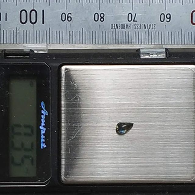 0.35ct★モンタナサファイア★5.3x3.3mm★バイカラーC 1