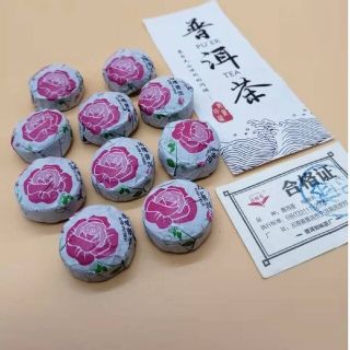 中国茶葉　人気の薔薇小沱茶　10包(茶)