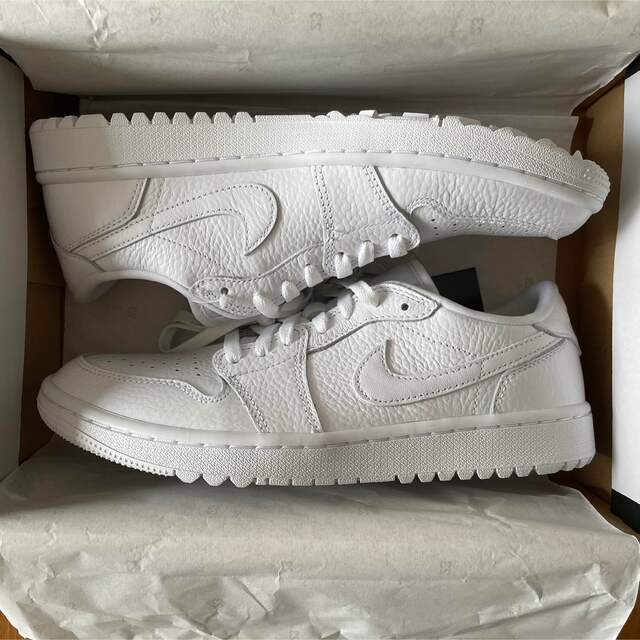 NIKE AIR JORDAN 1 LOW G TRIPLEWHITE 26.5