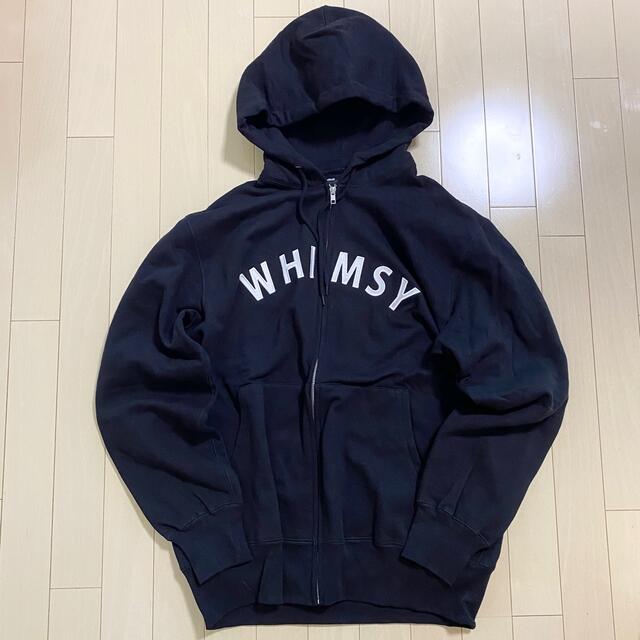 WHIMSY ジップアップ フーディーパーカー L ブラック