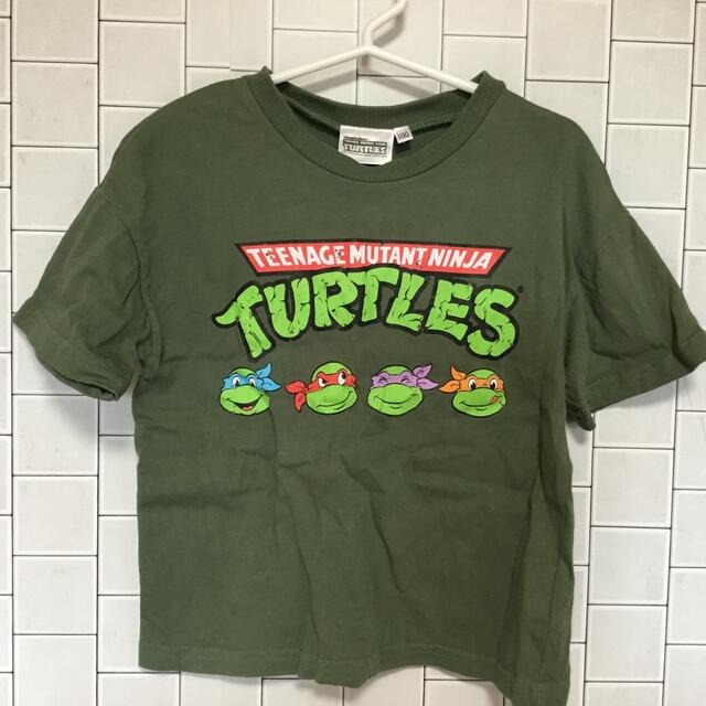 中古　Tシャツ　タートルズ　100 キッズ/ベビー/マタニティのキッズ服男の子用(90cm~)(Tシャツ/カットソー)の商品写真